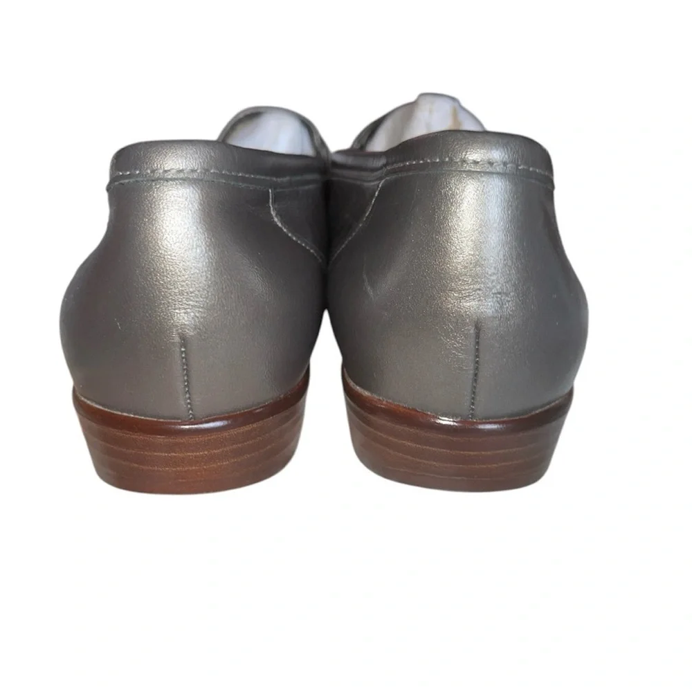 SAS Tripad Comfort Size 11.5 Loafers Slip On Silver Leather
